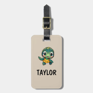 Cute Turtle Personalised Colourful Bag Backpack Luggage Tag