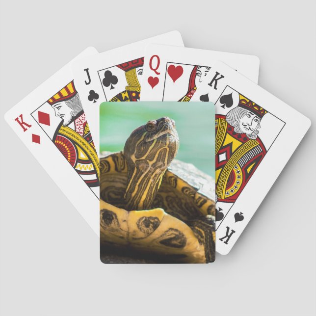 Cute Turtle Playing Cards (Back)
