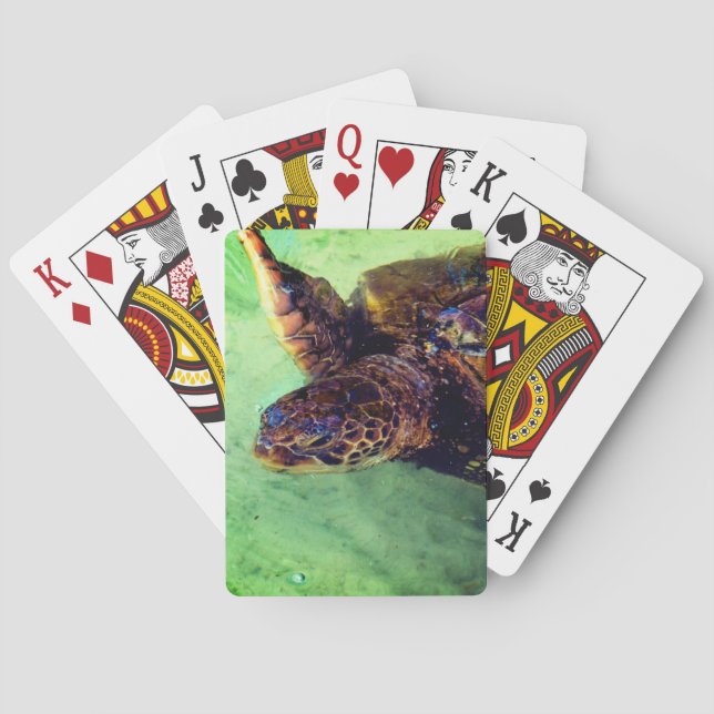 Cute Turtle Playing Cards (Back)