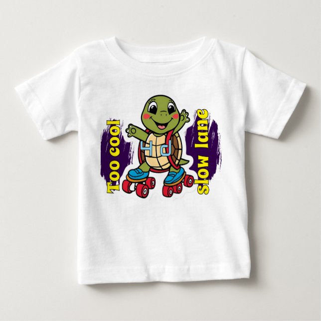 Cute Turtle print t shirt for baby (Front)
