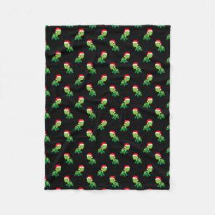 Cute Turtle Sea Animal Merry Christmas Santa Claus Fleece Blanket