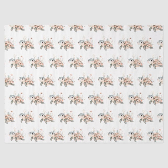 Cute Turtle Tissue Paper (Front)