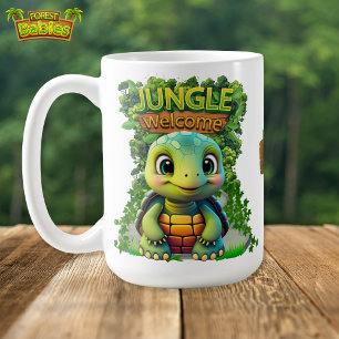 Cute Turtle Whimsical Tortoise Animal Graphic 🐢 Coffee Mug