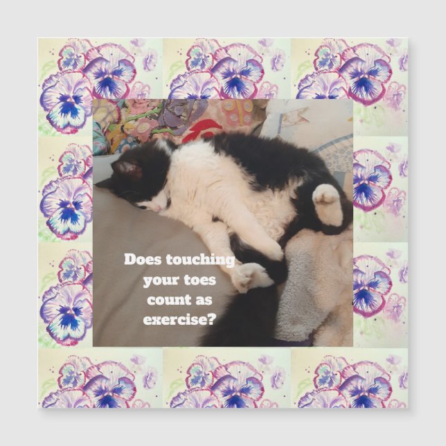 Cute Tuxedo Cat Birthday Party Childs Invitation (Front)