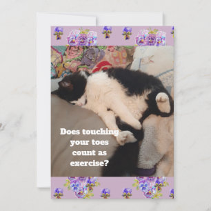 Cute Tuxedo Cat Birthday Party Childs Invitation