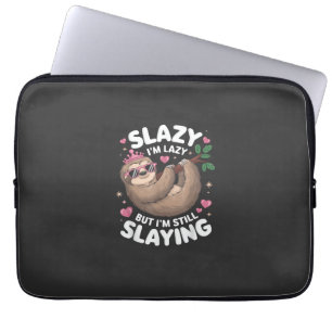 Cute Tween Girl Funny Animal Sloth Slay Meme Trend Laptop Sleeve