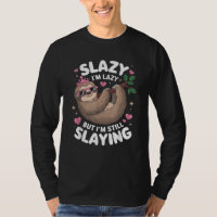 Cute Tween Girl Funny Animal Sloth Slay Meme Trend