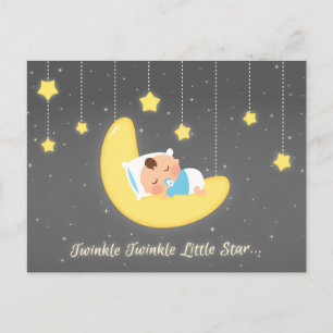 Cute Twinkle Twinkle Little Star Baby Newborn Postcard