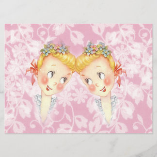 Cute Two Brides Pink Gay Wedding Invitation
