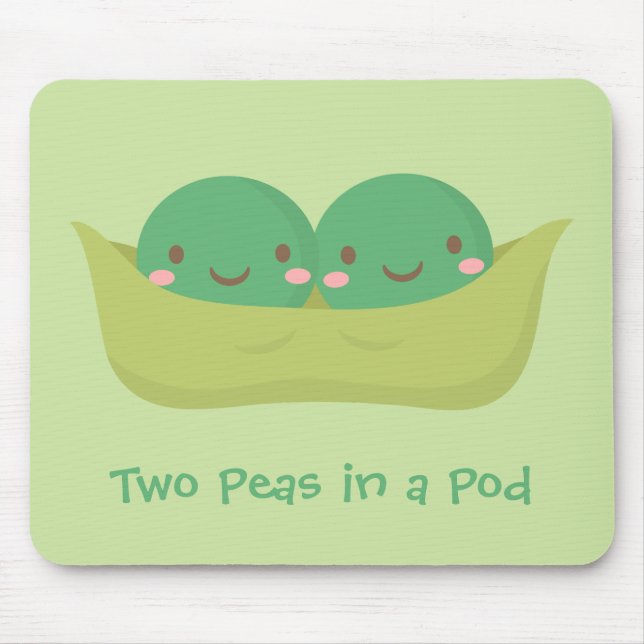 Cute Two Peas in a Pod For Mummy Mouse Pad (Front)