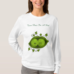 Cute Two Peas In A Pod Twins T-Shirt