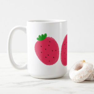 Cute Two Strawberries Gift Coffee Mug