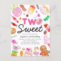 Cute TWO SWEET Candy Land Kids Candyland Birthday