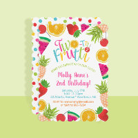 Cute TWO-tti Frutti Fruits 2nd Birthday