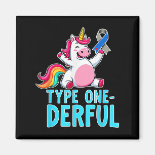 Cute Type 1 Diabetes Awareness T1d Type One-derful Magnet
