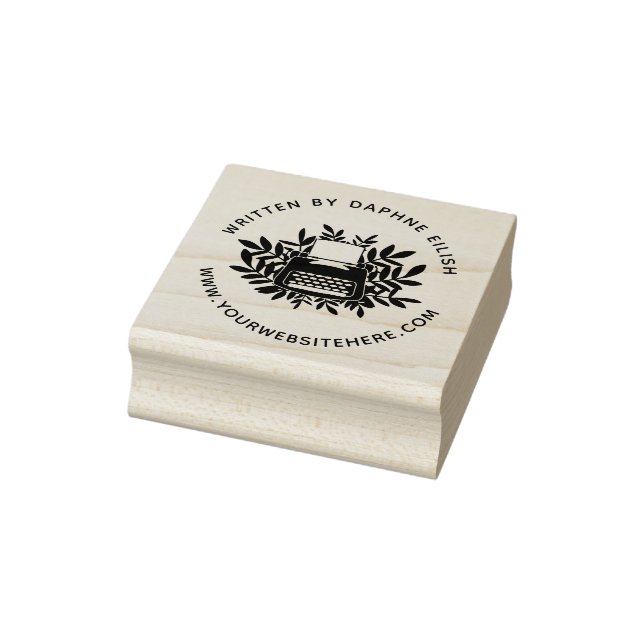 Cute Typewriter Written By Author Rubber Stamp (Stamp)