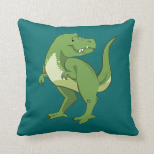 Cute Tyrannosaurus Rex Cartoon Cushion