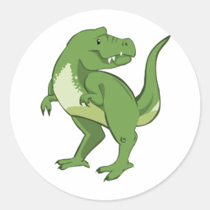 Cute Tyrannosaurus Rex Classic Round Sticker