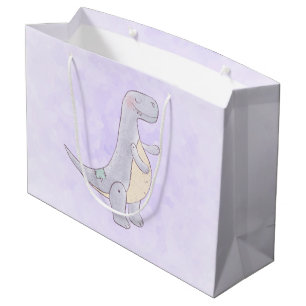 Cute Tyrannosaurus Rex Dinosaur Toy Large Gift Bag
