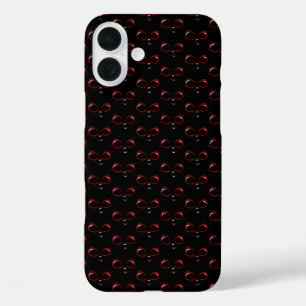 Cute ufo face monster iPhone 16 plus case