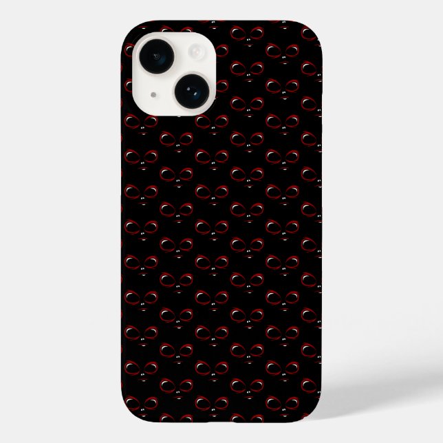 Cute ufo face monster  Case-Mate iPhone case (Back)