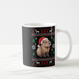 Cute Ugly Capyra Christmas 2 Coffee Mug