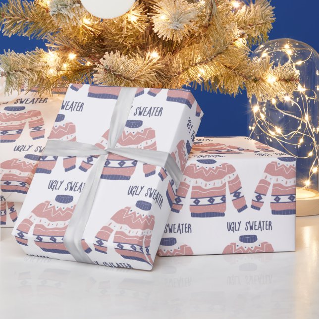 Cute Ugly Sweater  Wrapping Paper (Holidays)