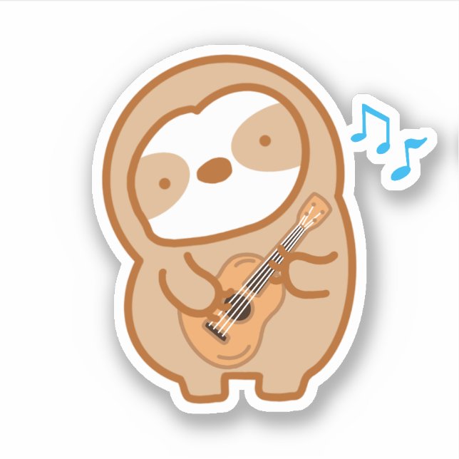Cute Ukulele Sloth  (Front)