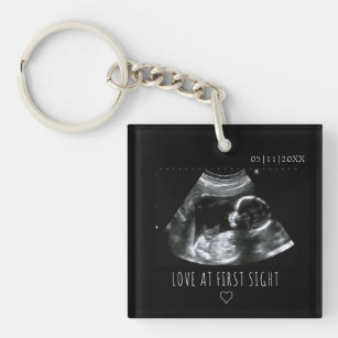 Cute Ultrasound Picture Gift Sonogram Key Ring