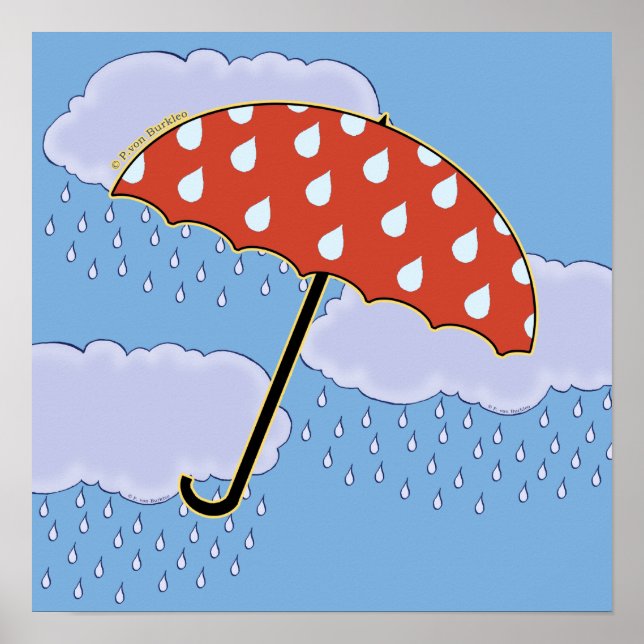 Cute Umbrella Posters (Front)