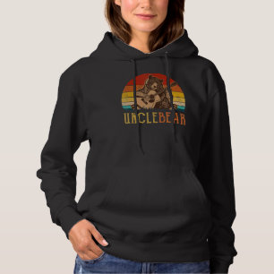 Cute Uncle Bear Vintage Father's Day Retro Dad Gui Hoodie