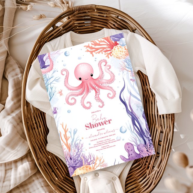 Cute Under the Sea Baby Shower Invitation (Creator Uploaded)