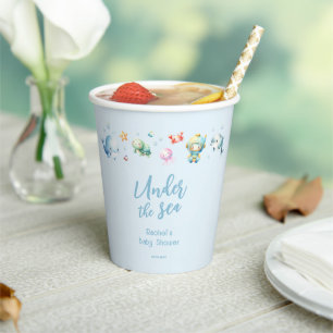 Cute Under the Sea Baby Shower Paper Cups