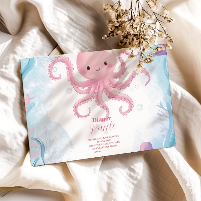 Cute Under the Sea Diapper Raffle Enclosure Card (Creator Uploaded)
