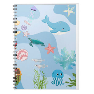 Cute Under the Sea Friends-under water theme  Notebook