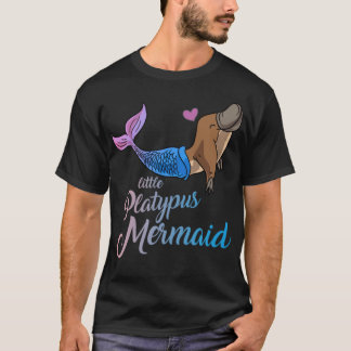 Cute Under The Sea Little Platypus Mermaid canine  T-Shirt