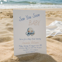 Cute Under The Sea You Soon Octopus Baby Shower
