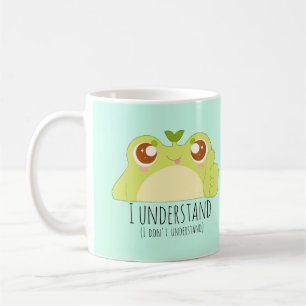 Cute Understand Green Frog Coffee Mug