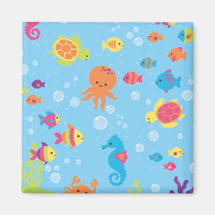 Cute Underwater Scene Magnet