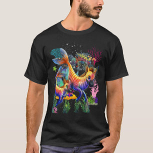 Cute Underwater Zibra sea Seahorse Ocean Under The T-Shirt