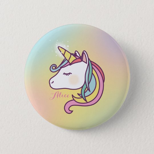 Cute Unicorn 6 Cm Round Badge | Zazzle.com.au