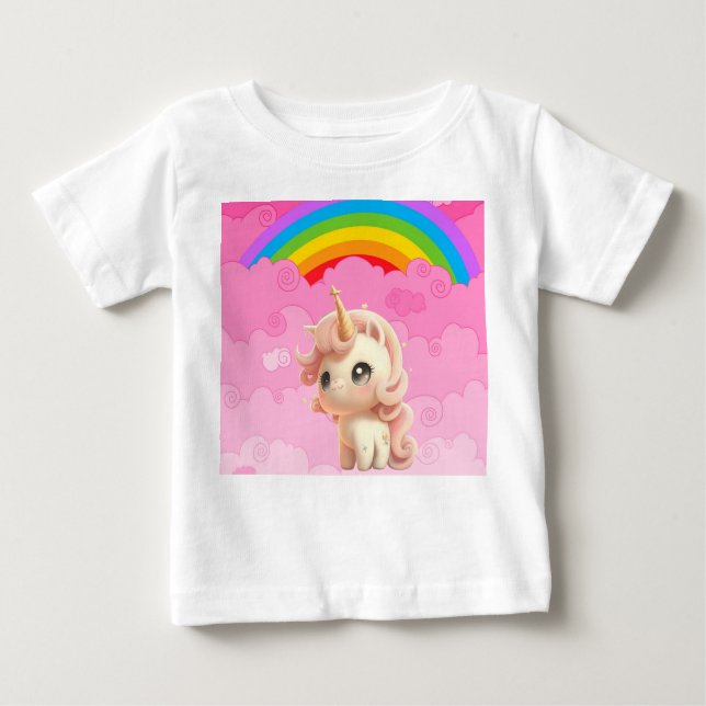 Cute Unicorn. Baby T-Shirt (Front)
