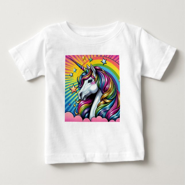 Cute unicorn baby t-shirt! baby T-Shirt (Front)