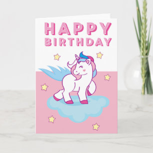 Cute Unicorn Birthday Card