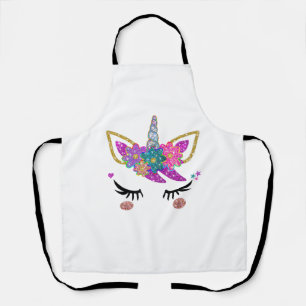Cute Unicorn Birthday Outfit Apron