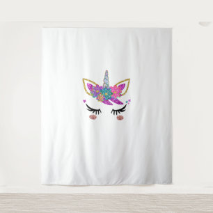 Cute Unicorn Birthday Outfit Tapestry