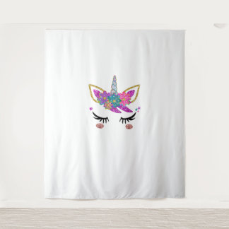 Cute Unicorn Birthday Outfit Tapestry