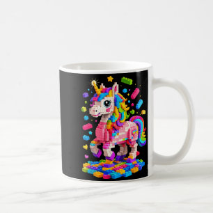 Cute Unicorn Building Bricks Blocks Toy Kids Coffee Mug