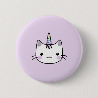 Cute Unicorn Cat Badge