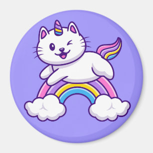 Cute Unicorn Cat Magnet